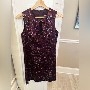 Nanette Lepore 100% Silk Purple Keyhole Dress | Size 4 | Elegant Romantic
